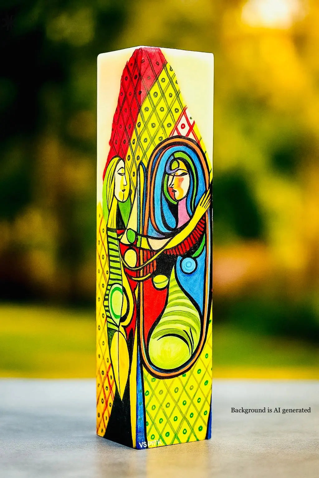 Beyond-the-Reflection-Picasso-Inspired-Candle-Art-by-Jaya-Vig CANDLE BY JAYA VIG
