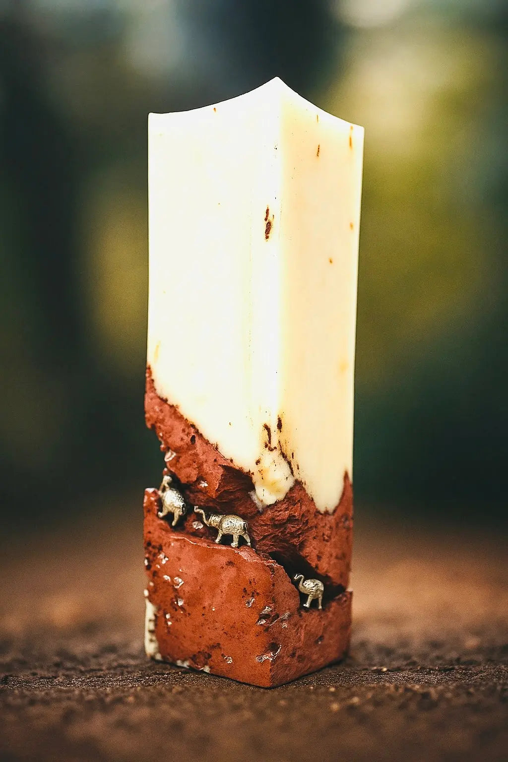 The ascending elephant square CANDLE BY JAYA VIG