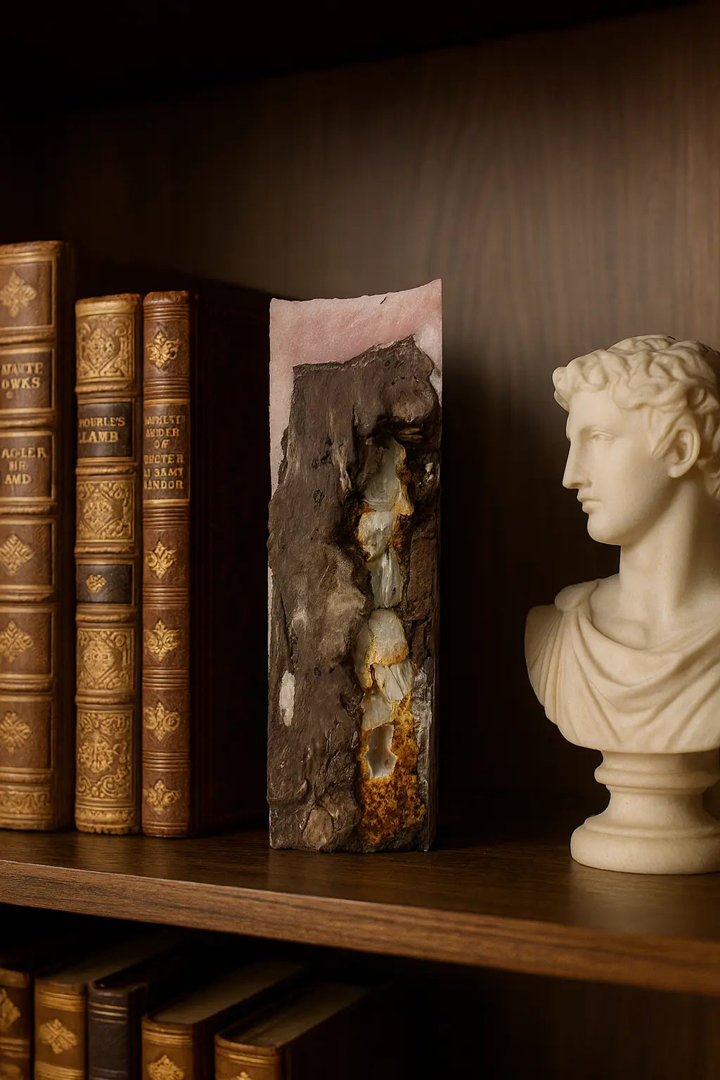 Golden Agate stone JV CANDLE