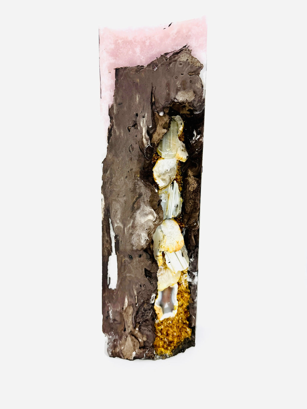 Golden Agate stone JV CANDLE