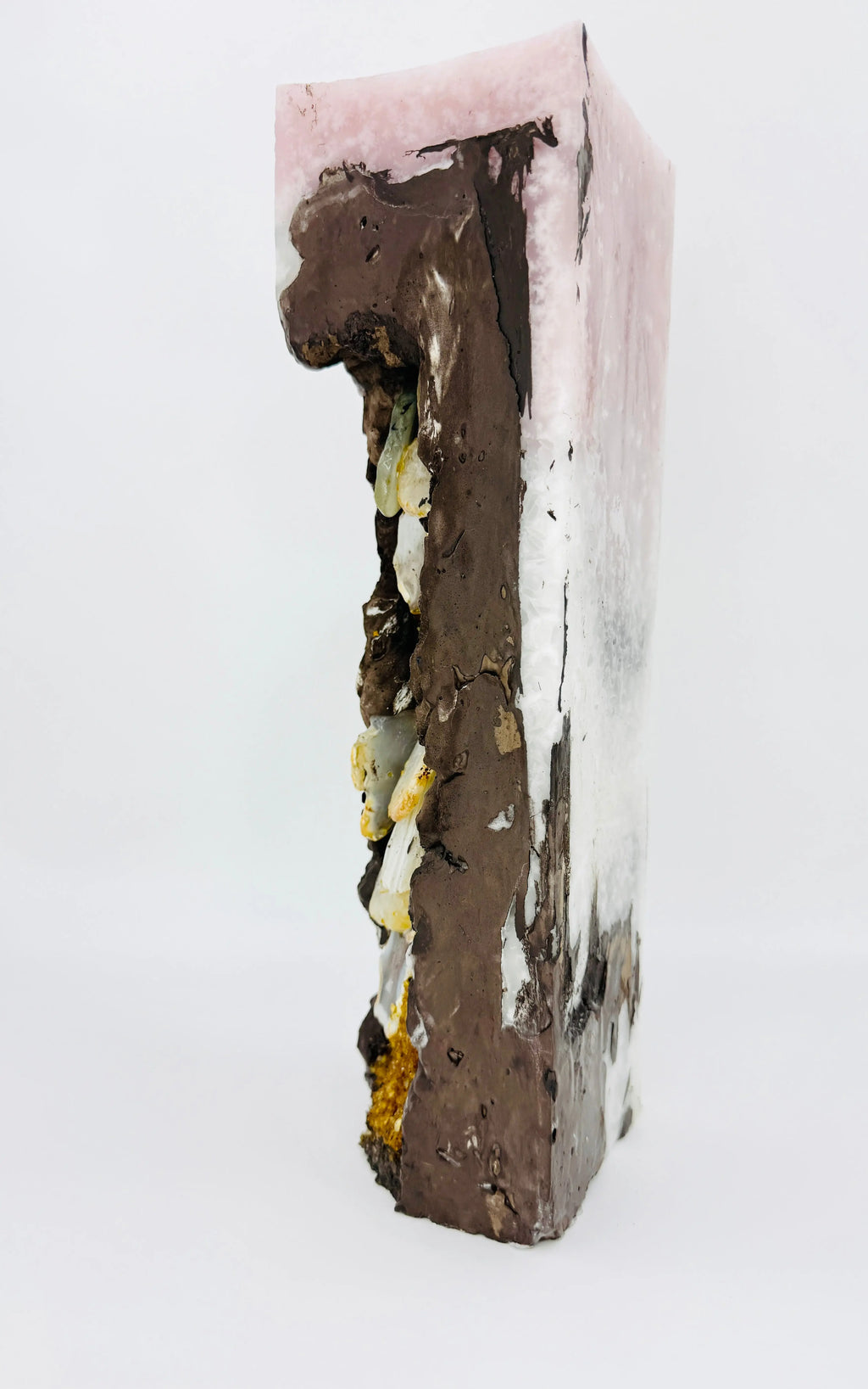 Golden Agate stone JV CANDLE