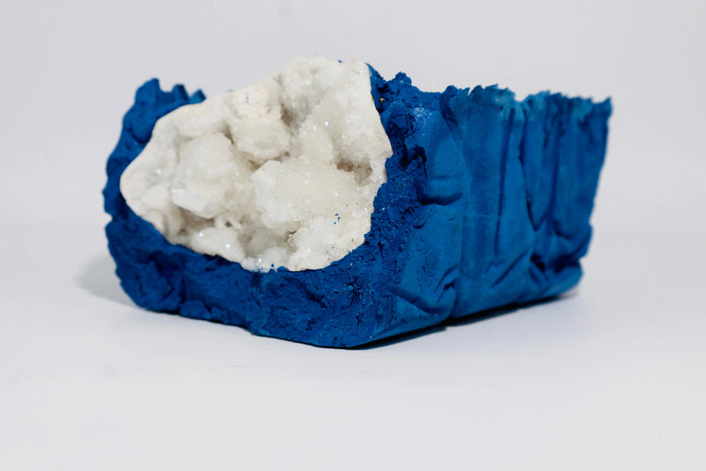 Apophyllite blue CANDLE BY JAYA VIG